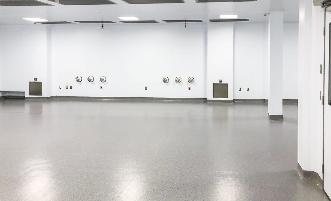 Inside of a large completed POD cleanroom
